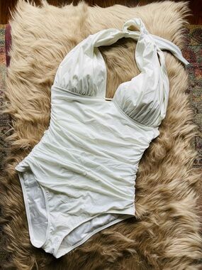 Victoria's Secret White One-Piece Swimsuit